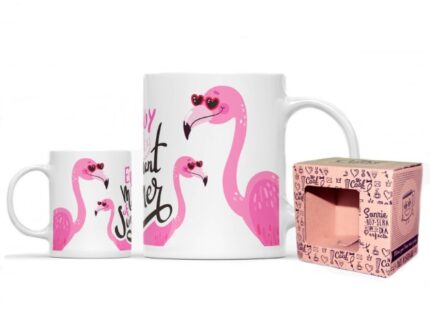 Taza Ceramica Mr.Cool FullPrint Enjoy Every Moment of Summer  Flamingo
