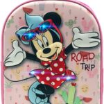 Mochila Minnie Disney Con Luz Leds 3D24x32x9cm.