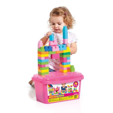 CAJA DE BLOQUES ROSA 35 PCS