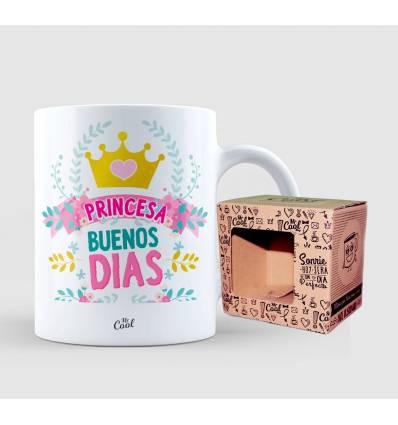 TAZA  PRINCESA BUENOS DIAS