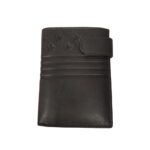 Cartera Piel Caballero Marron 12x8.5cm.