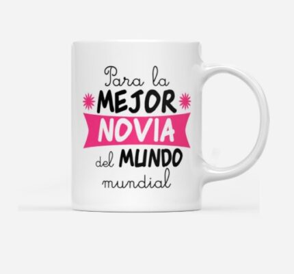 Taza C/Mensaje En Caja para la mejor novia del mundo mundial