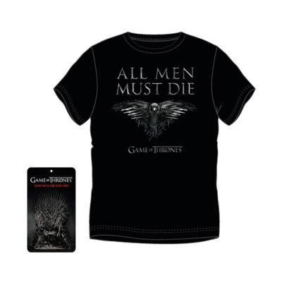 Camiseta Adulto Juego De Tronos All Men Must Die Talla M