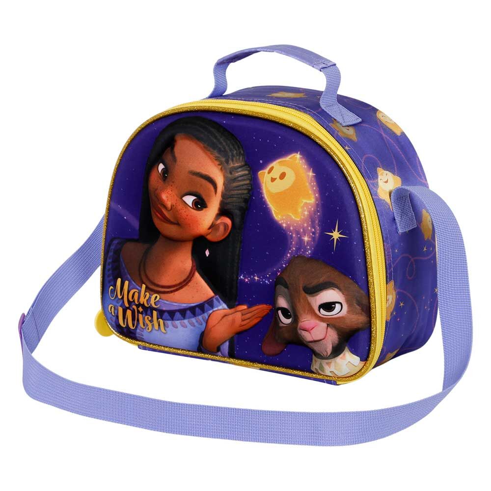 4001878445118067811 Bolsa Portameriendas 3D Wish Disney 20x25,5x10cm. - Imagen 1