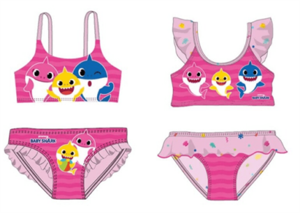 BIQUINI BABY SHARK 3UND.T.2/3-4/5-5/6 AÑOS