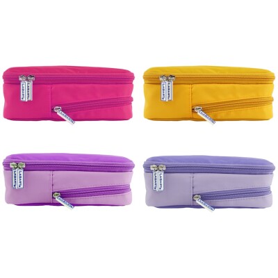 Portatodo Rectangular Colorblock Multibolsillos 22x13.6x3cm