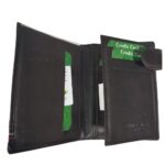 Cartera Piel Caballero Negro 11,5x8.5cm. - Imagen 3
