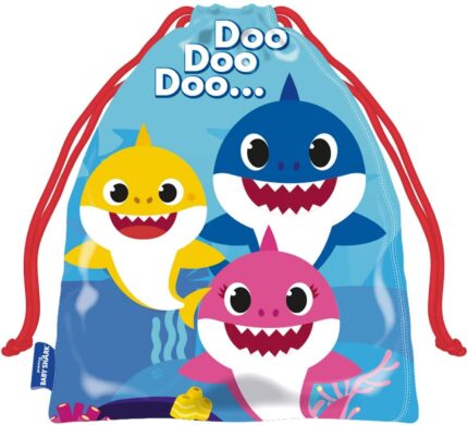 Saco Merienda Baby Shark 26,5x21,5cm.