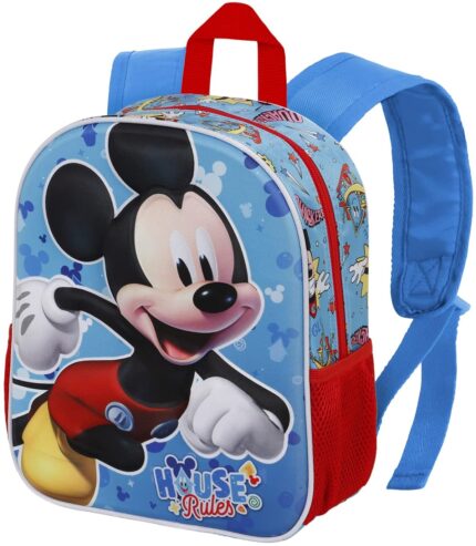 Mochila 3D Mickey Disney 31x27x11cm.