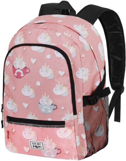 Mochila Oh My Pop Fight Clear Cupnicorn 44x31x18cm.