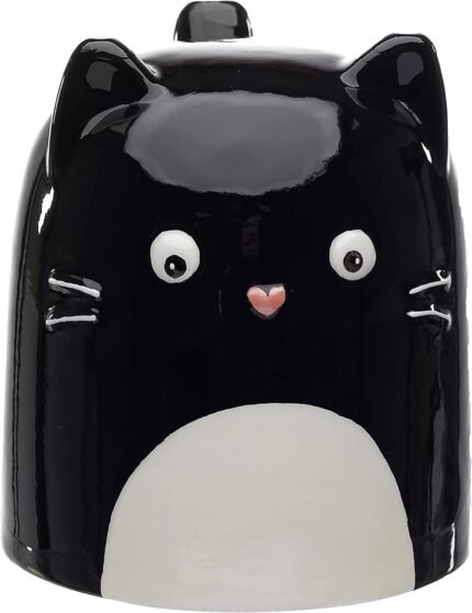 Taza De Cerámica Con forma De Gato Al Revés 500ml