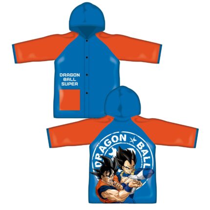 IMPERMEABLE DE PVC CON CAPUCHA DRAGON BALL 3Und. T. 4-6-8
