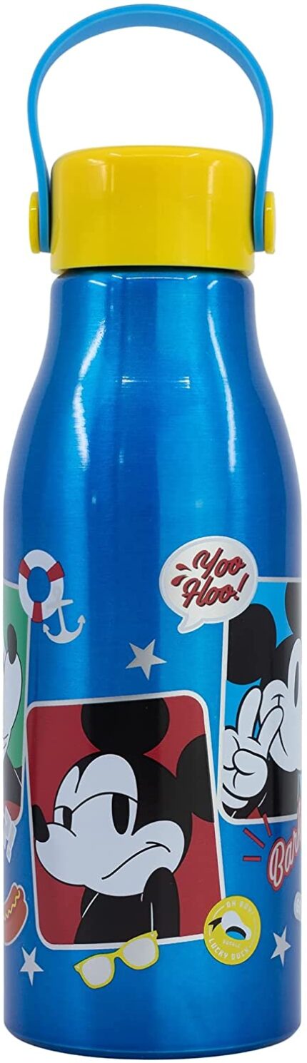 Botella Infantil Aluminio Mickey Disney 760 ml Con Asa