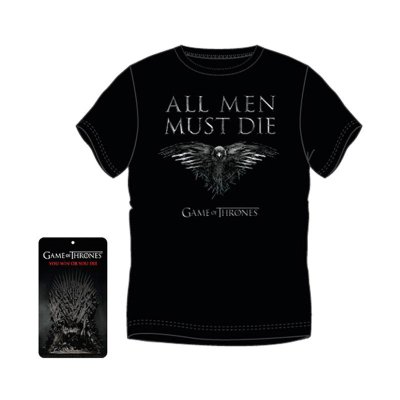 Camiseta Adulto Juego De Tronos All Men Must Die Talla L