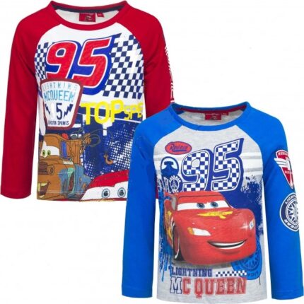 Camiseta Manga Larga Cars Disney 4 Und. T.3-4-6-8