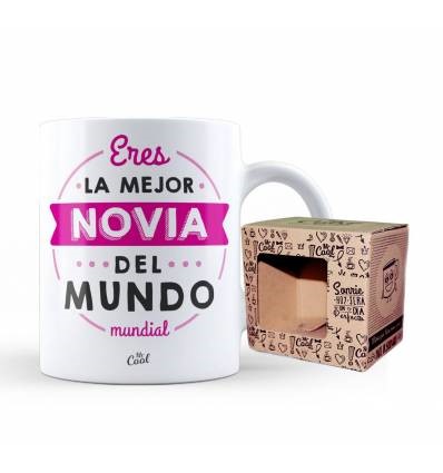 TAZA  ERES LA MEJOR NOVIA DEL MUNDO MUNDIAL