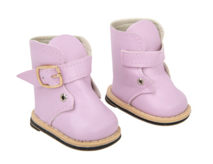 Botas Rosa Para Muñecos De 45cm.