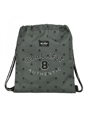 Saco Plano Reciclable Blackfit8 Skull 35x1x40cm