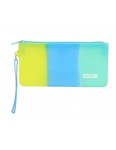 Portatodo Plano Silicona Safta Tricolor 21x10,5x2cm
