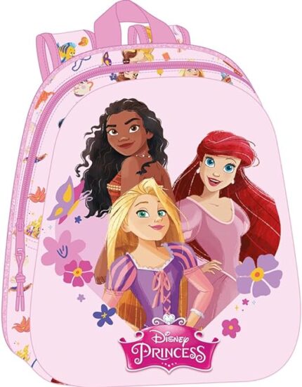 Mochila 3D Princesas Disney 27X10X33 Cm