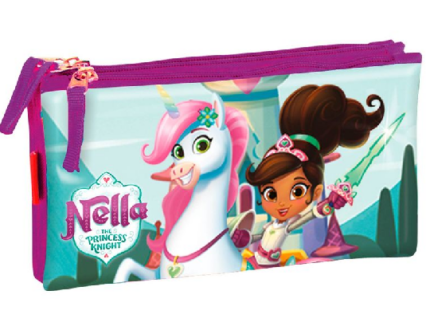 Portatodo Nella Princess Triple 23x12x3,5cm.