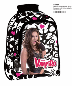 Mochila Adaptable Oculto Chica Vampiro 42x31x14cm.