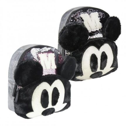Mochila C/Lentejuelas Mickey Disney 21.5x26x10cm.