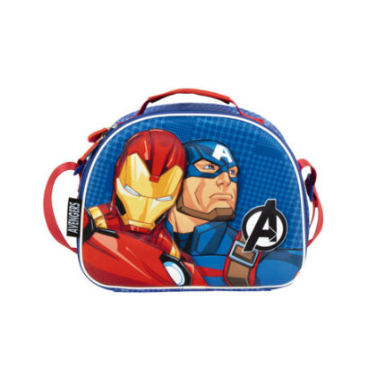 Bolsa Para El Almuerzo 3D Avengers Marvel Poliester 26X21X11Cm