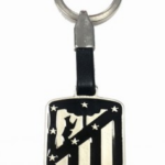 Llavero Escudo Atletico de Madrid Monocromo 12x8cm