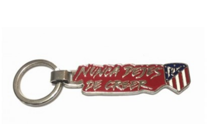 Llavero Nunca Dejes De Creer Atletico de Madrid 12x8cm