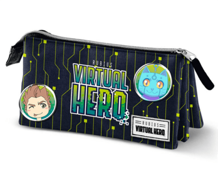 Portatodo Virtual Hero Black Triple 10x23,5x5cm.