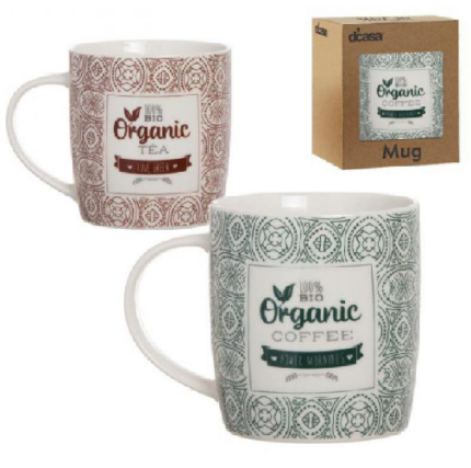 Taza Ceramica Dcasa Surtidas Frases Organic