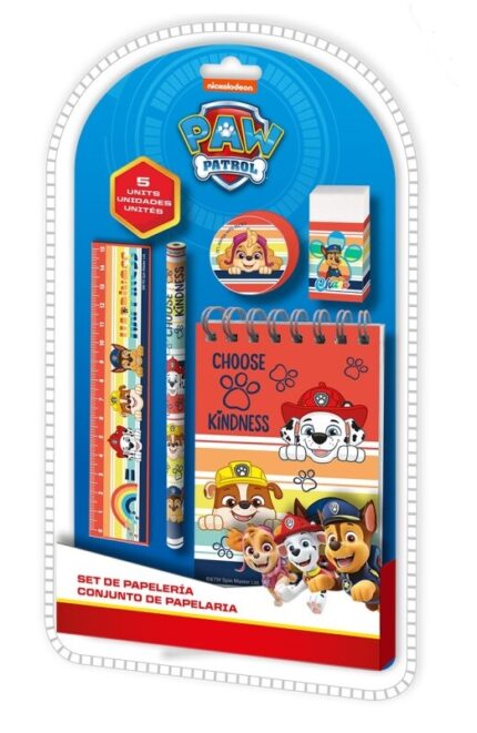 Set Papeleria 5Pcs Paw Patrol