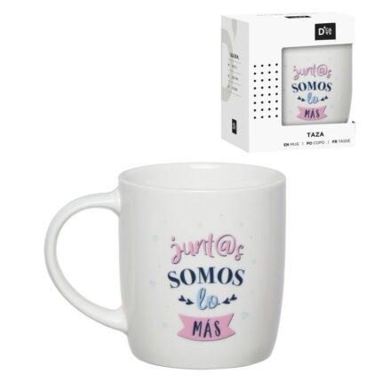 Taza De Ceramica  350Ml Juntos Somos Lo Mas