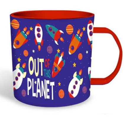 Taza Plastico Out Planet 340Ml.