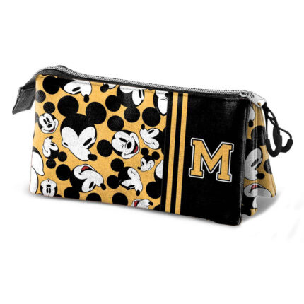 Portatodo Triple Yellow Mickey Disney  23x11x10cm