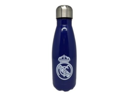 Botella Cantimplora Azul Acero Inoxidable Real Madrid 550ml