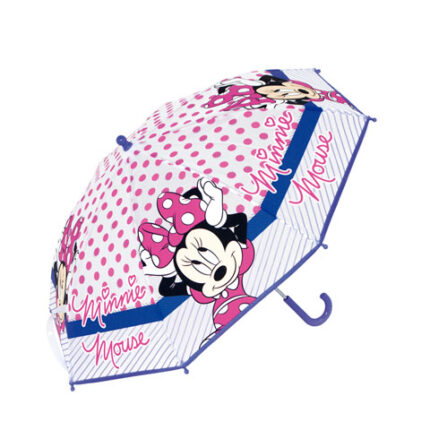 Paraguas Eva Transparente Minnie Disney Manual 46cm.
