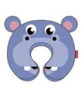Cojin cuello 27x27x6cm de Fisher-Price Hipopótamo