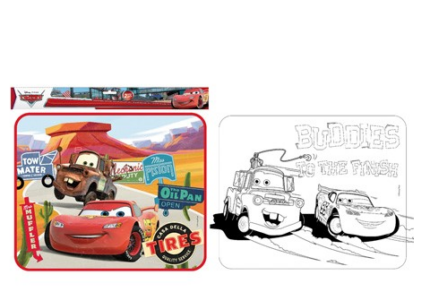 Parasol Coche Cars 2 Pzs.+ Poster Para Pintar