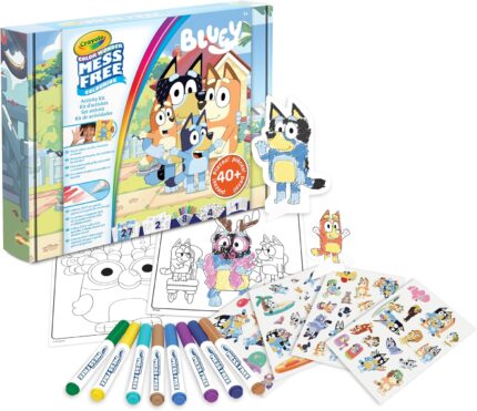 Color Wonder, Bluey Juego de regalo Sin Manchas, Rico Contenido con Rotuladores, Páginas para Colorear, Pegatinas y Más