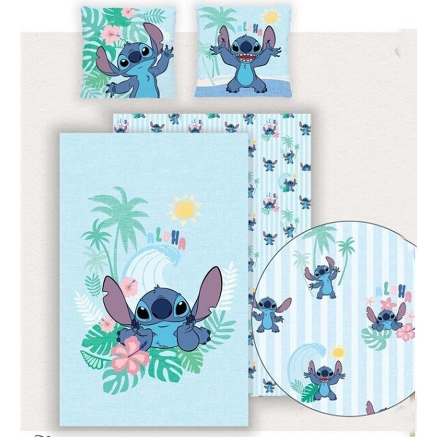 5407010073911 Funda Nordica Stitch Disney Cama 90cm Policotton - Imagen 1