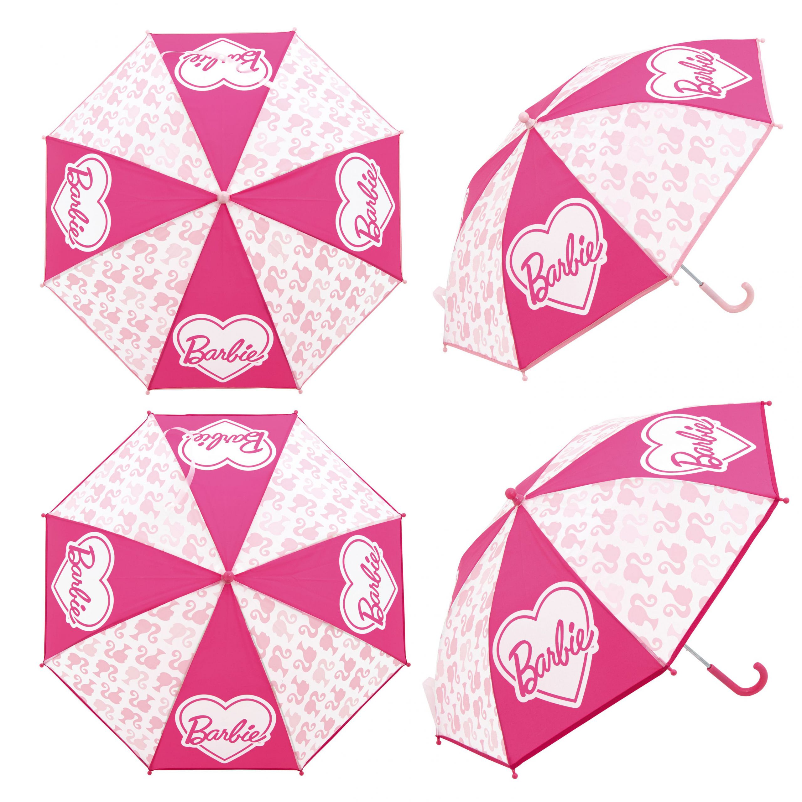 8430957165903 Paraguas Manual Trasparente Barbie 46cm. - Imagen 1