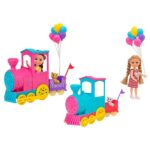 MINI MUÑECA C/TREN/GATO/GLOBOS