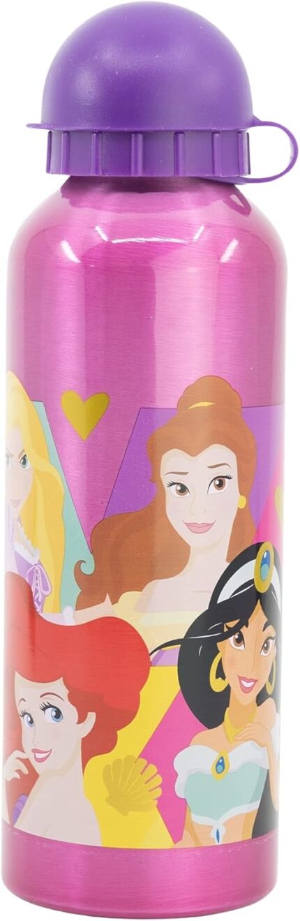 Botella Infantil Reutilizable Princesas Disney Aluminio 530ml
