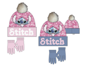 Set Gorro, Guantes Stitch