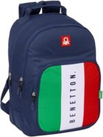 Mochila Doble Adapt.Carro Benetton Flag 32X15X42Cm