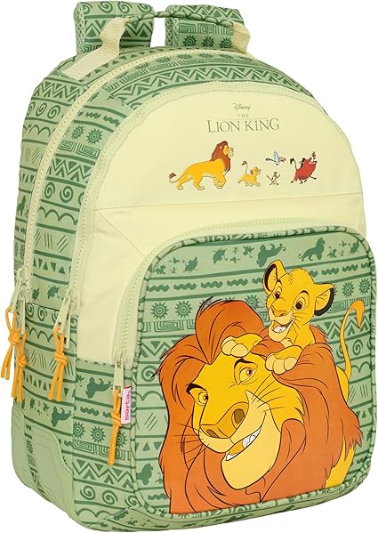 Mochila Doble Adapt.Carro Mufasa 32X15X42Cm