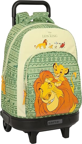 Mochila Gde. C/Ruedas Compact Extraible Mufasa 33X22X45Cm