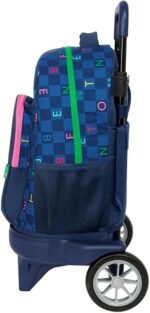 Mochila Gde. C/Ruedas Compact Evol. Ext. Benetton Damero 33X22X45Cm - Imagen 3
